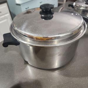Saladmaster 18-8 Tri Clad Stainless 6 Quart Stock Pot with Vapo Lid
